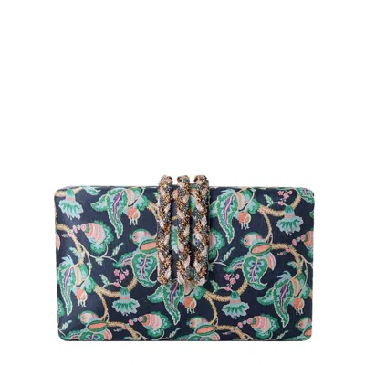Simitri Women's Orchard Braided Fringe Clutch
