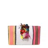Simitri Women's Pink Nomad Pinata Clutch In Pink