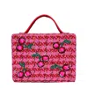 Simitri Women's Pink / Red Cherry Briefcase Clutch Bag In Multi