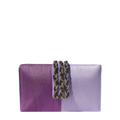 Simitri Women's Purple Iris Clutch