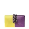 Simitri Women's Purple / Yellow Glow Clutch In Multi