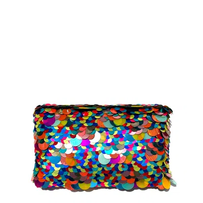 Simitri Women's Rainbow Disco Clutch In Multi