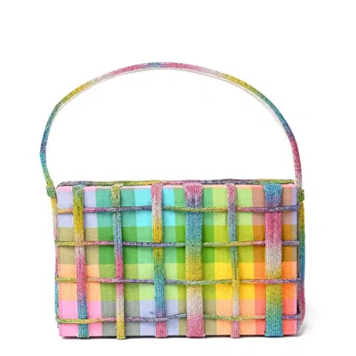 Simitri Women's Rainbow Etoile Clutch In Black