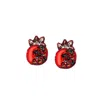 Simitri Anar Earrings In Red