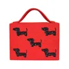Simitri Women's Red / Black Red Bellina Briefcase Bag