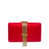 Simitri Women's Red / Gold Ruby Fringe In Multi
