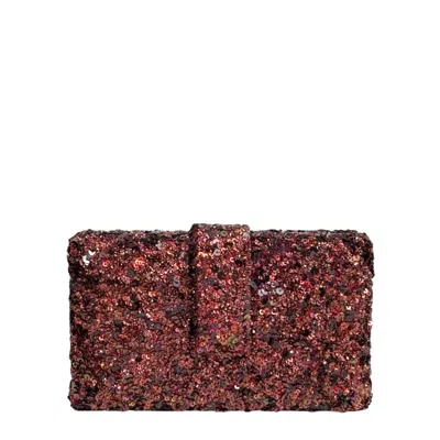 Simitri Women's Red Molten Kitsch Clutch