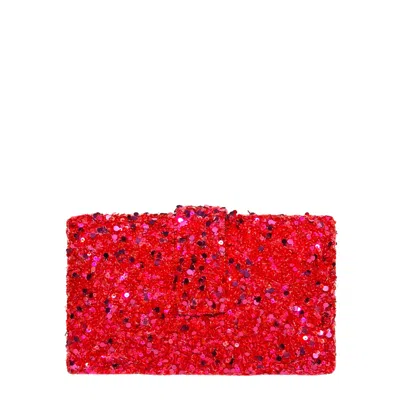 Simitri Women's Red / Pink Berry Kitsch Clutch In Multi