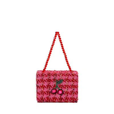 Simitri Women's Red / Pink Cherry On Top Mini In Multi