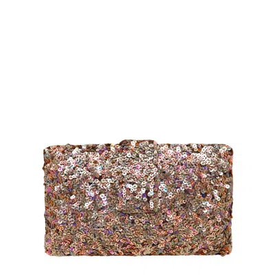 Simitri Women's Rose Gold / Brown / Gold Eclipse Kitsch Clutch
