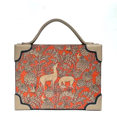 Simitri Women's Yellow / Orange Bambi Briefcase Bag