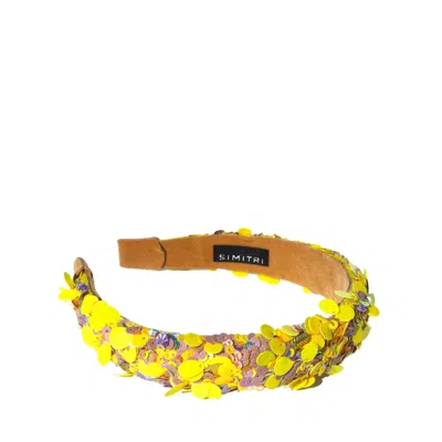 Simitri Women's Yellow / Orange Lemon Kitsch Headband