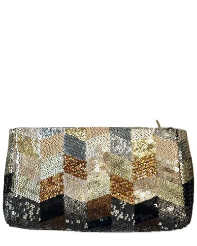 Simitri Zigzag Sling Bag In Blue