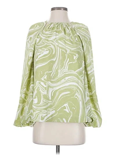 Pre-owned Simkhai 3/4 Sleeve Blouse In Green