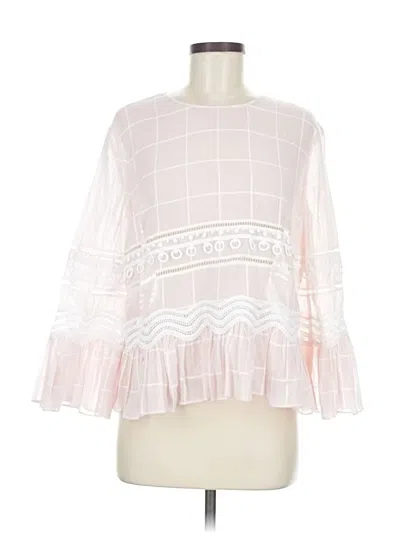 Simkhai 3/4 Sleeve Blouse In White