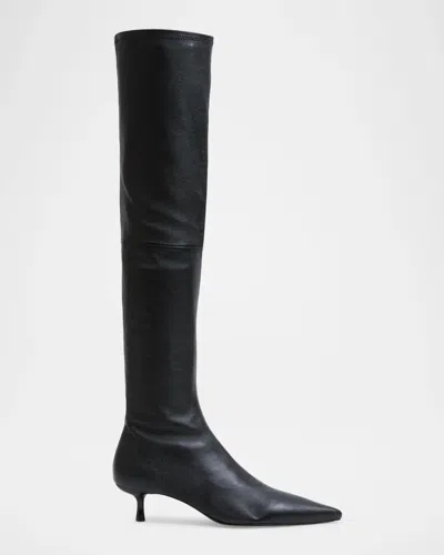 Simkhai 35mm Joni Stretch Leather Over-the-knee Boots In Black