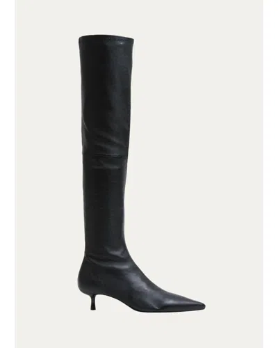 Simkhai 35mm Joni Stretch Leather Over-the-knee Boots In Black