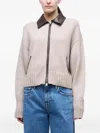 Simkhai High-collar Wool Jacket In Neutral