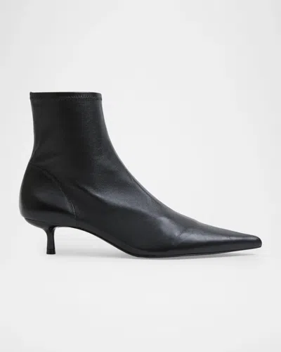Simkhai 75mm Katya Stretch Leather Ankle Boots In Black