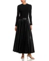 Simkhai Abilene Mixed Media Maxi Dress In Black
