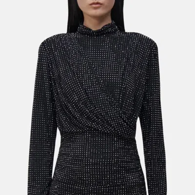 Simkhai Abrah Mock Neck Mini Dress In Black