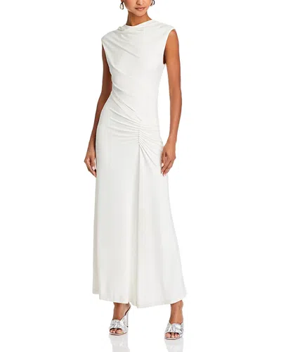 Simkhai Acacia Draped Dress In Ivory