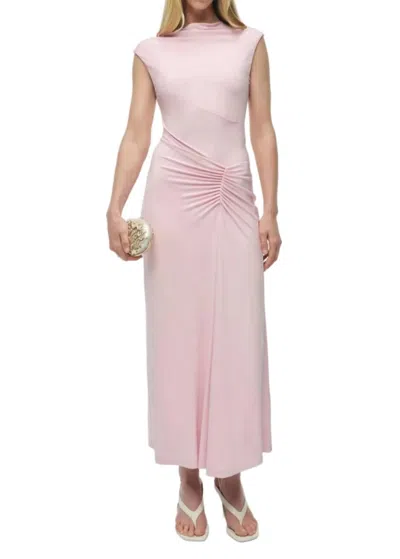 Simkhai Acacia Draped Jersey Dress In Pink