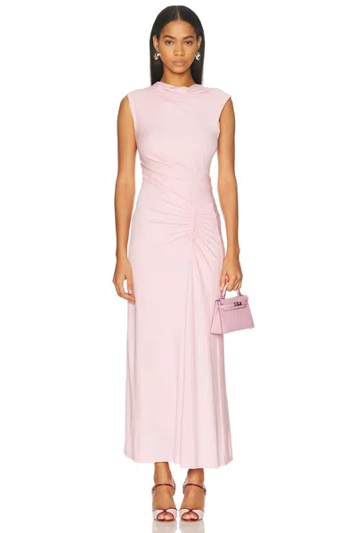 Simkhai Acacia Draped Jersey Dress In Pink