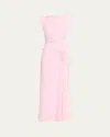 Simkhai Acacia Draped Jersey Dress In Pink