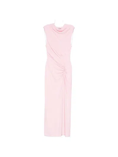 Simkhai Acacia Draped Jersey Dress In Pink