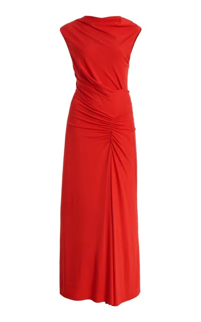 Simkhai Acacia Midi Dress In Red