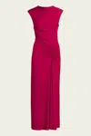 Simkhai Acacia Sleeveless Midi Dress In Cherry