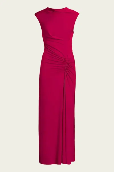 Simkhai Acacia Sleeveless Midi Dress In Cherry