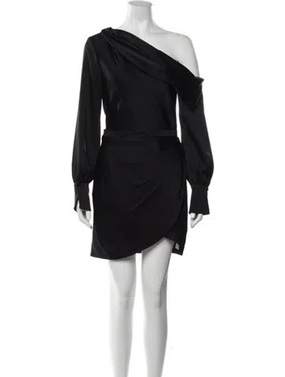 Pre-owned Simkhai Acetate Mini Dress In Black