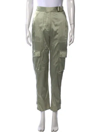 Pre-owned Simkhai Acetate Straight Leg Pants In Green