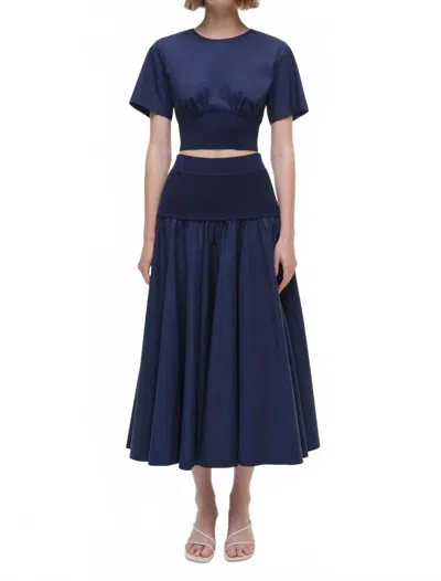 Simkhai Adair Crop Top In Midnight In Multi