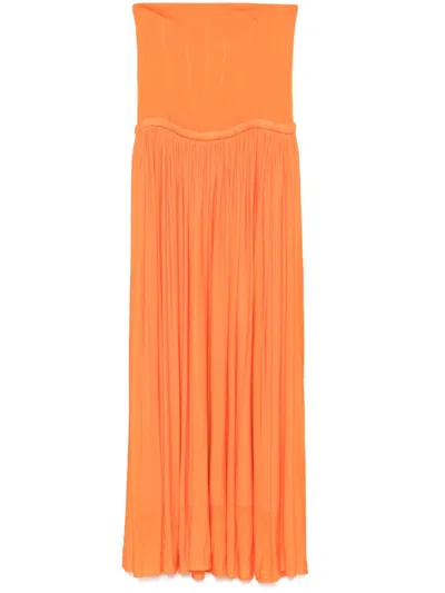 Simkhai Adalys Maxi Dress In Orange