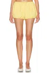 Simkhai Women's Addie Bubble Shorts In Mango Ivory In Yellow