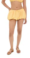 Simkhai Women's Addie Bubble Shorts In Mango Ivory In Brown