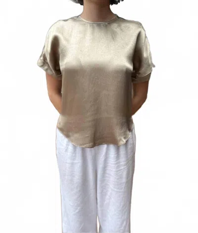Simkhai Addison Combo T-shirt In Faded Olive In Multi