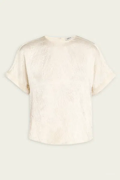 Simkhai Addison Short-sleeve T-shirt In Cream