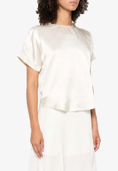 Simkhai Addison Short-sleeved Combo T-shirt In White