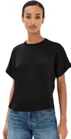 Simkhai Addy Knit Back T-shirt In Black In Black