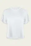 Simkhai Addy Knit Back T-shirt In Powder Blue