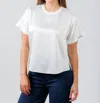 Simkhai Addy Knit Back T-shirt In White In White