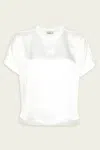 Simkhai Addy Knit Back T-shirt In White