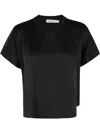 Simkhai Addy Knit Back T-shirt In Black In Black