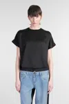 Simkhai Addy Knit Back T-shirt In Black In Black