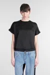 Simkhai Addy Knit Back T-shirt In Black In Black