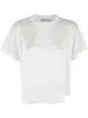 Simkhai Addy Knit Back T-shirt In White In White